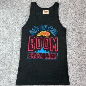 Homage Sportswear Top Unisex Extra Small Vintage Tank Basketball Fire Boom Shaka